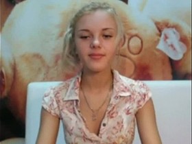 Stunning teen showing off her tanlines on camfivestar.com