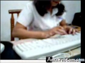 Indian woman in office cam